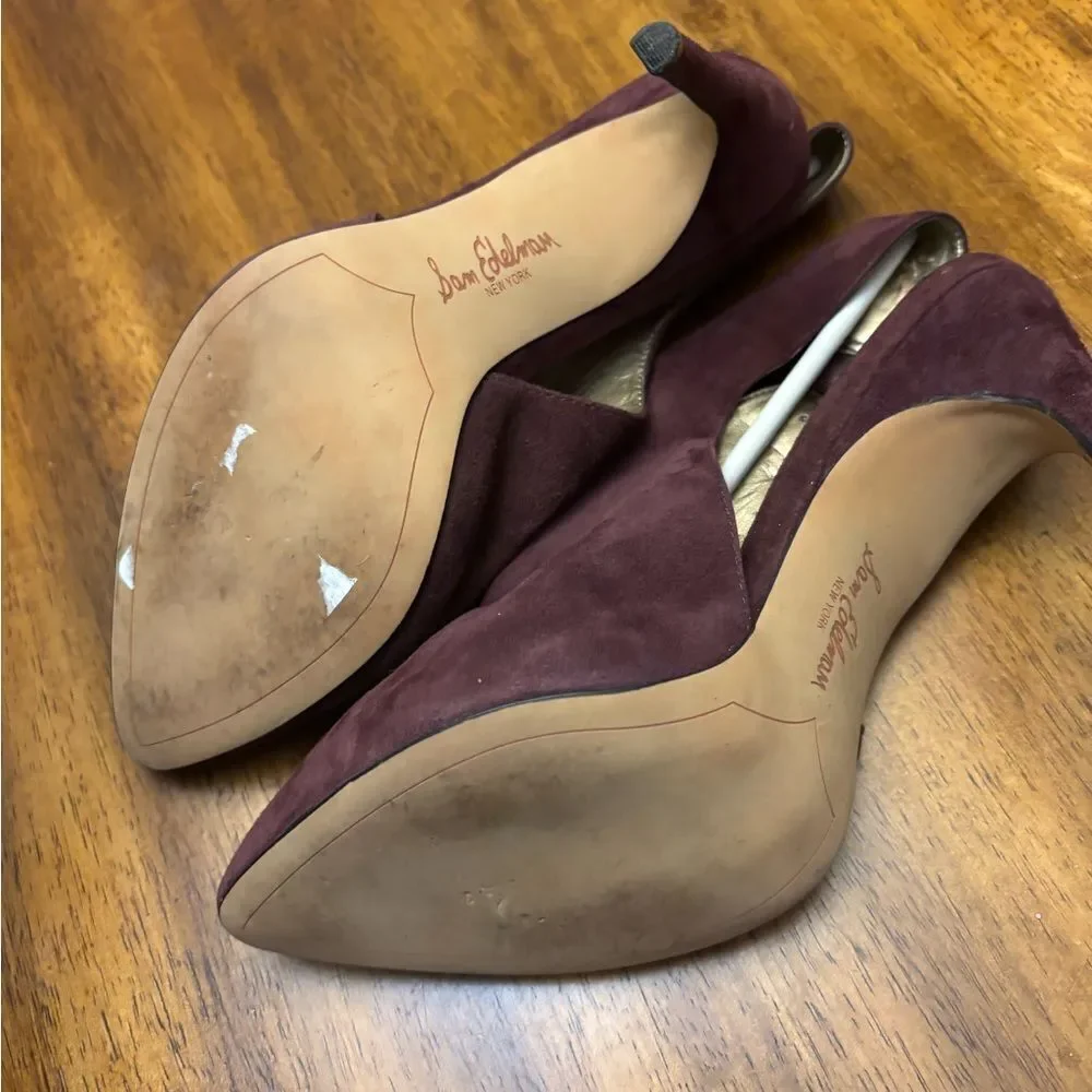 Women's Burgundy Suede Shoes by Sam Edelman